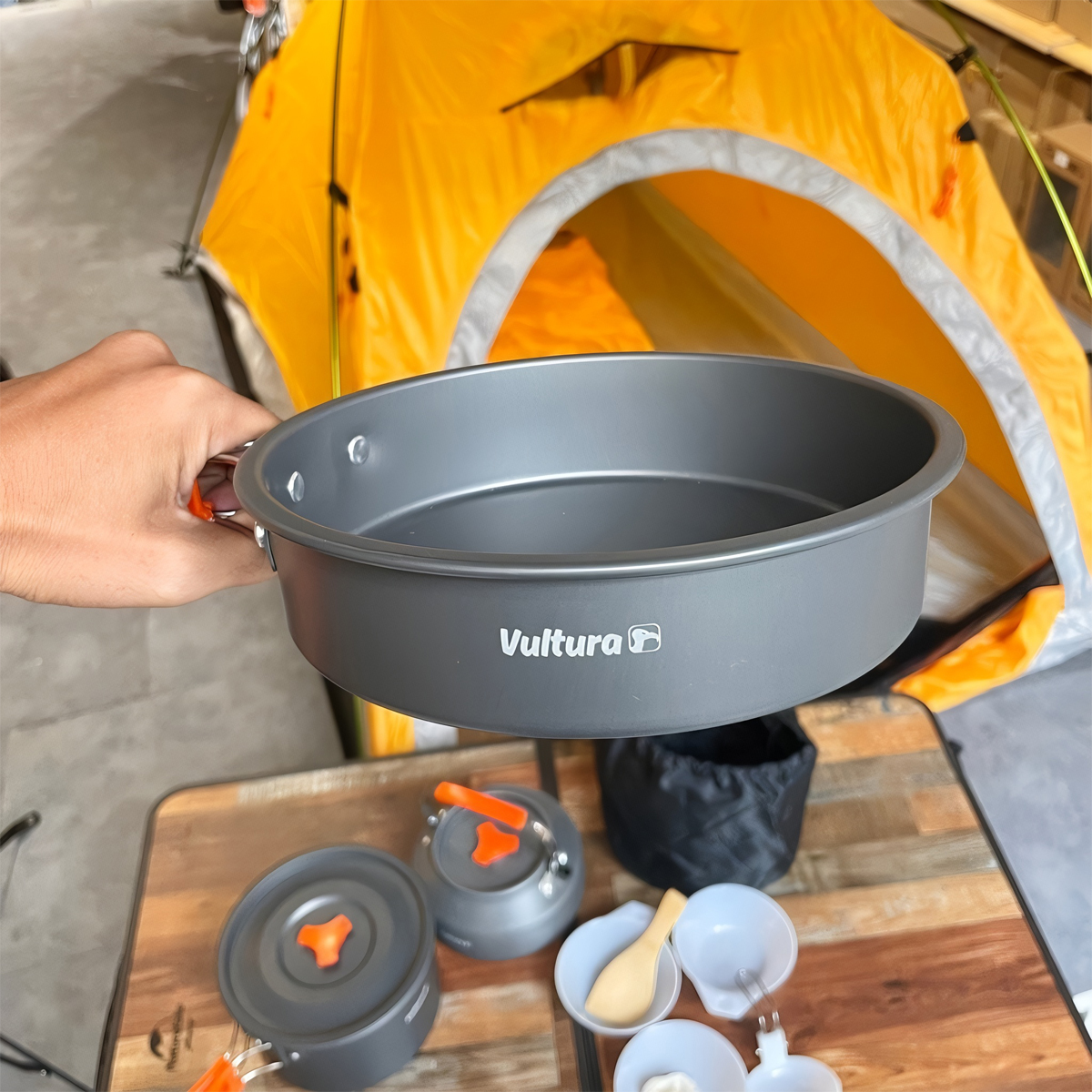 Vultura Bộ Nồi - Chảo - Ấm Nhôm Trekking Dã Ngoại Cắm Trại VTR-PS2501, VTR-PS2502