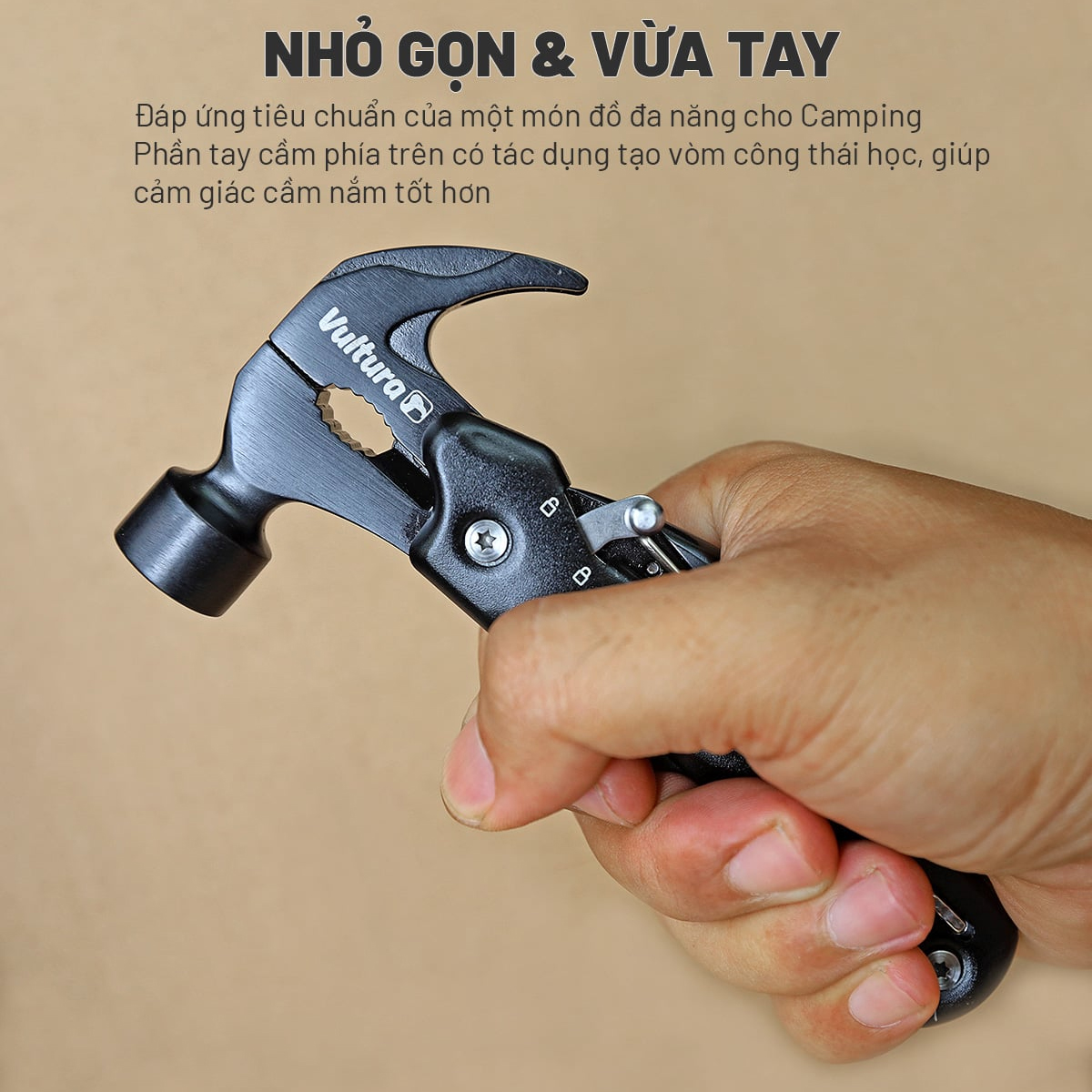 Vultura Búa Cắm Trại Dã Ngoại Kiêm Dụng Cụ Đa Năng MT2601