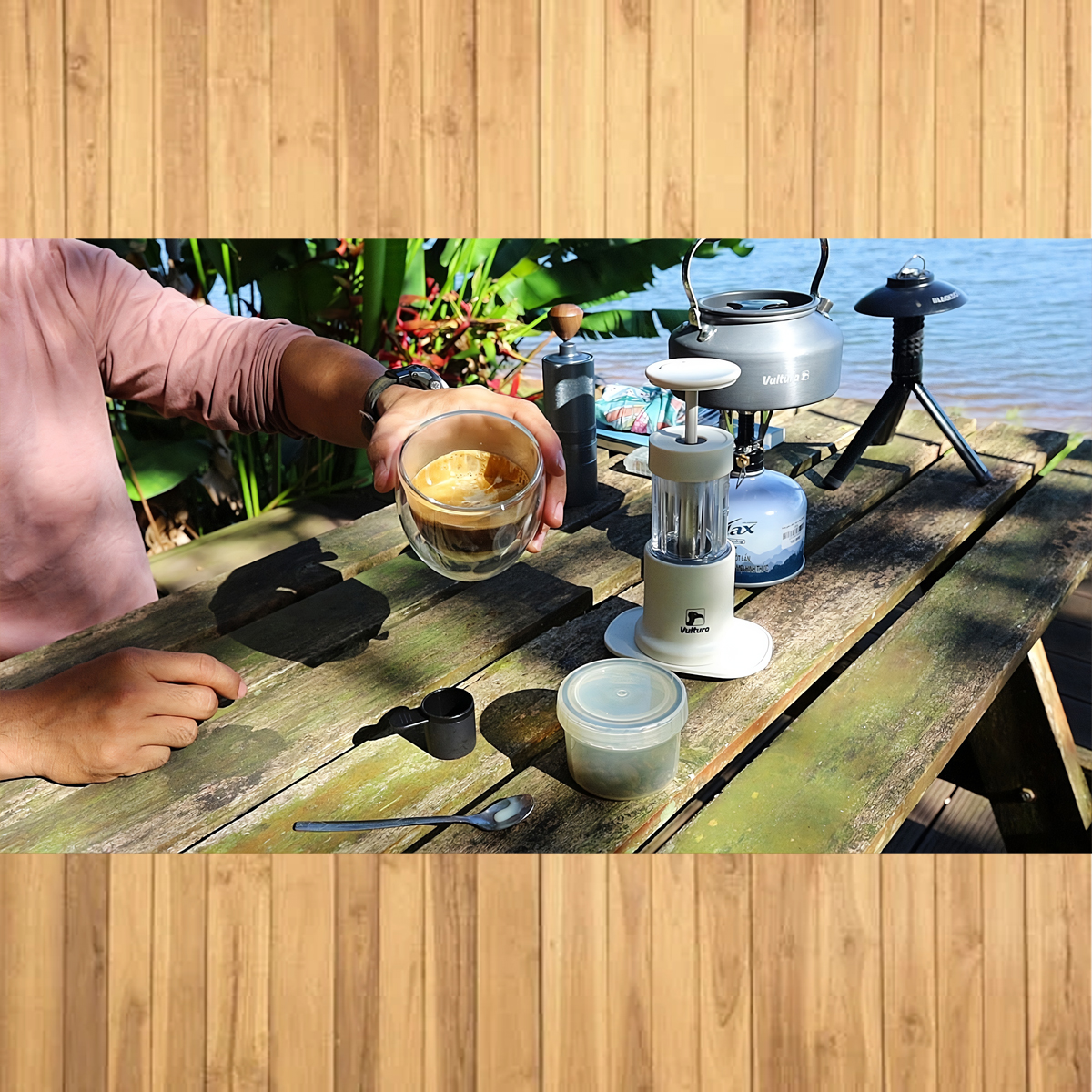 Vultura Campresso KF1 Dụng Cụ Pha Cà Phê Espresso Cắm Trại ( thủ Công )