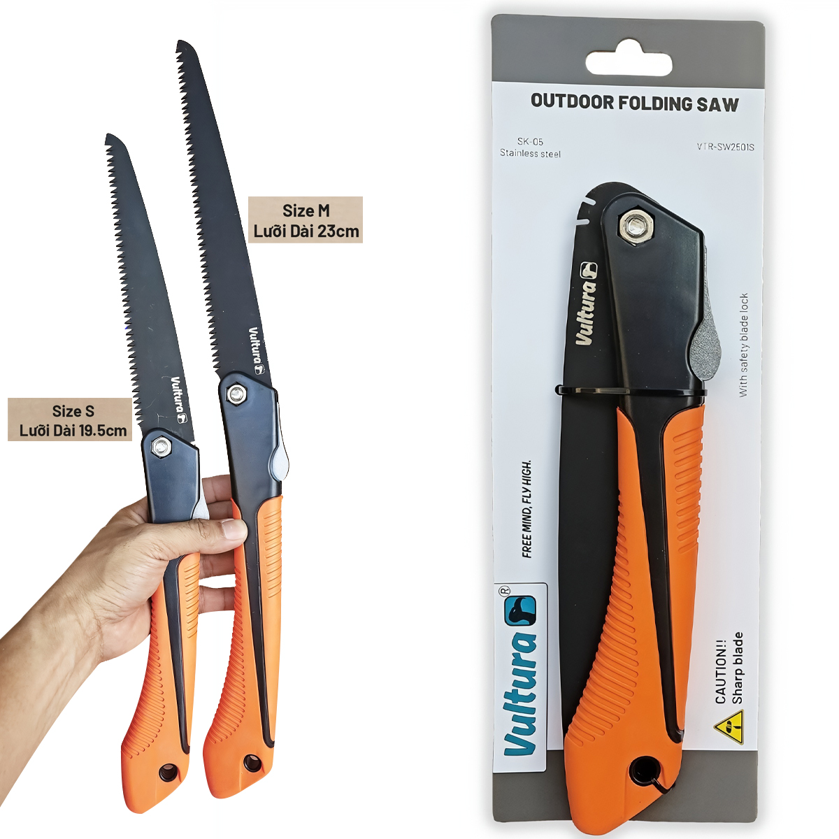 Vultura Cưa Xếp Cắm Trại Dã ngoại Đi Rừng Bỏ Túi VTR-SW2501