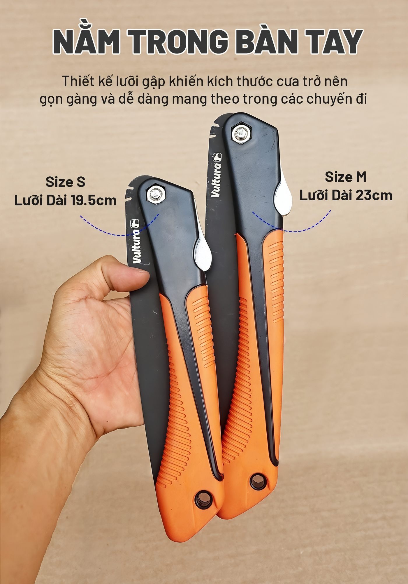 Vultura Cưa Xếp Cắm Trại Dã ngoại Đi Rừng Bỏ Túi VTR-SW2501