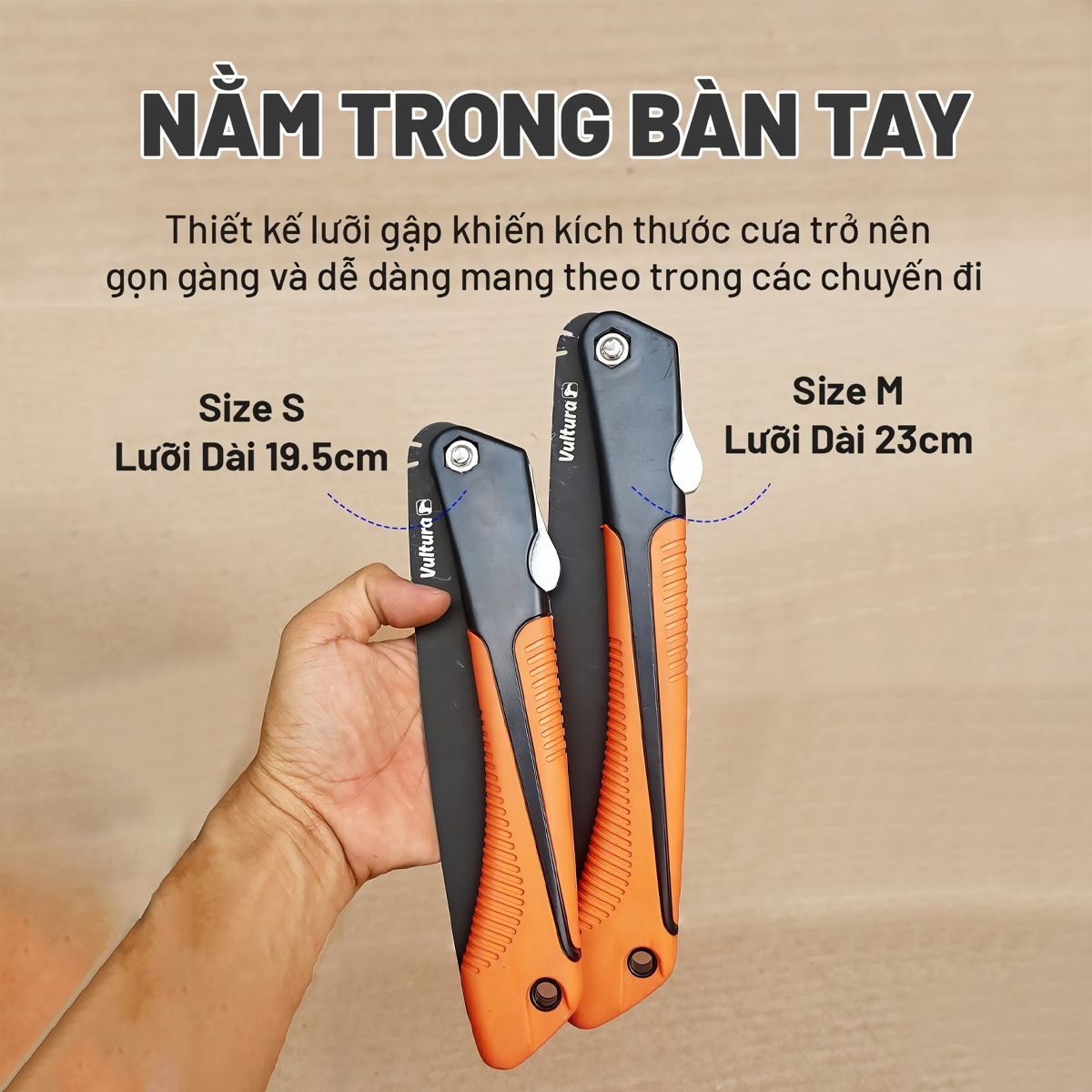 Vultura Cưa Xếp Cắm Trại Dã ngoại Đi Rừng Bỏ Túi VTR-SW2501