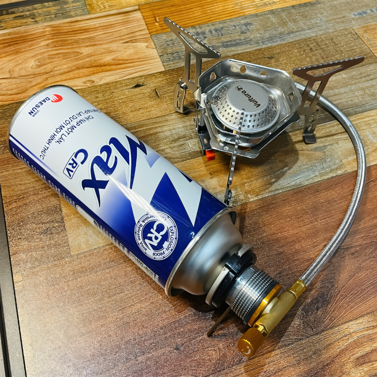 Vultura Đầu Chuyển Đổi Bình Gas Cắm Trại Có Chân Đỡ Bình VTR-GS2501