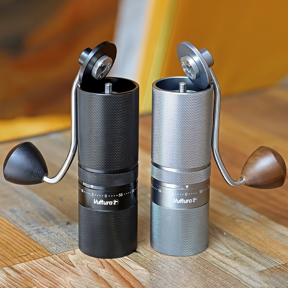 Vultura KG1 Cối Xay Cà Phê Hạt Thủ Công Cắm Trại Dã Ngoại - Lõi Thép CNC 7 Cánh