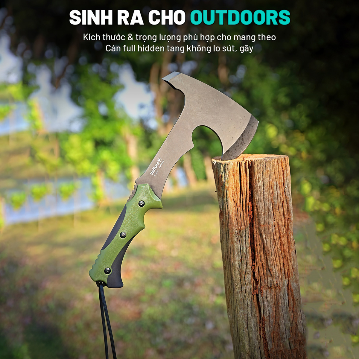 Vultura Rìu Sinh Tồn Cắm Trại Dã Ngoại AX3015