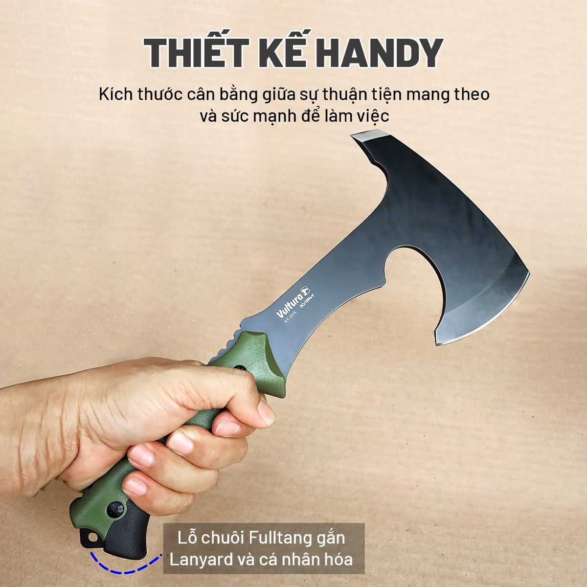 Vultura Rìu Sinh Tồn Cắm Trại Dã Ngoại AX3015