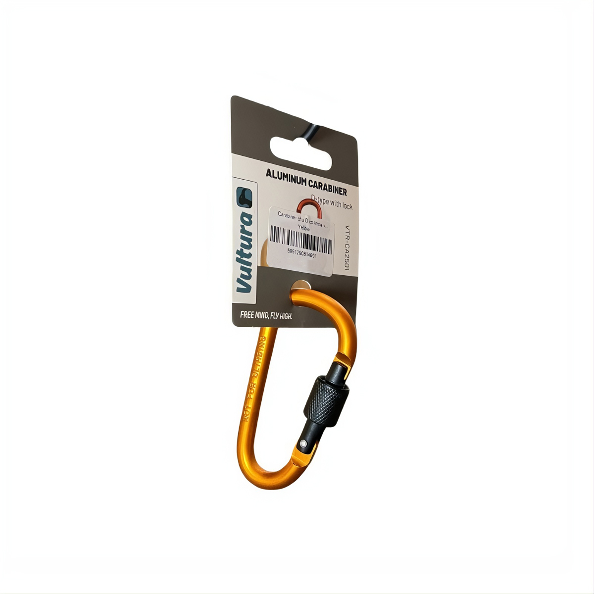 Vultura Vtr-Ca2501 Carabiner Chữ D Có Khóa Vặn