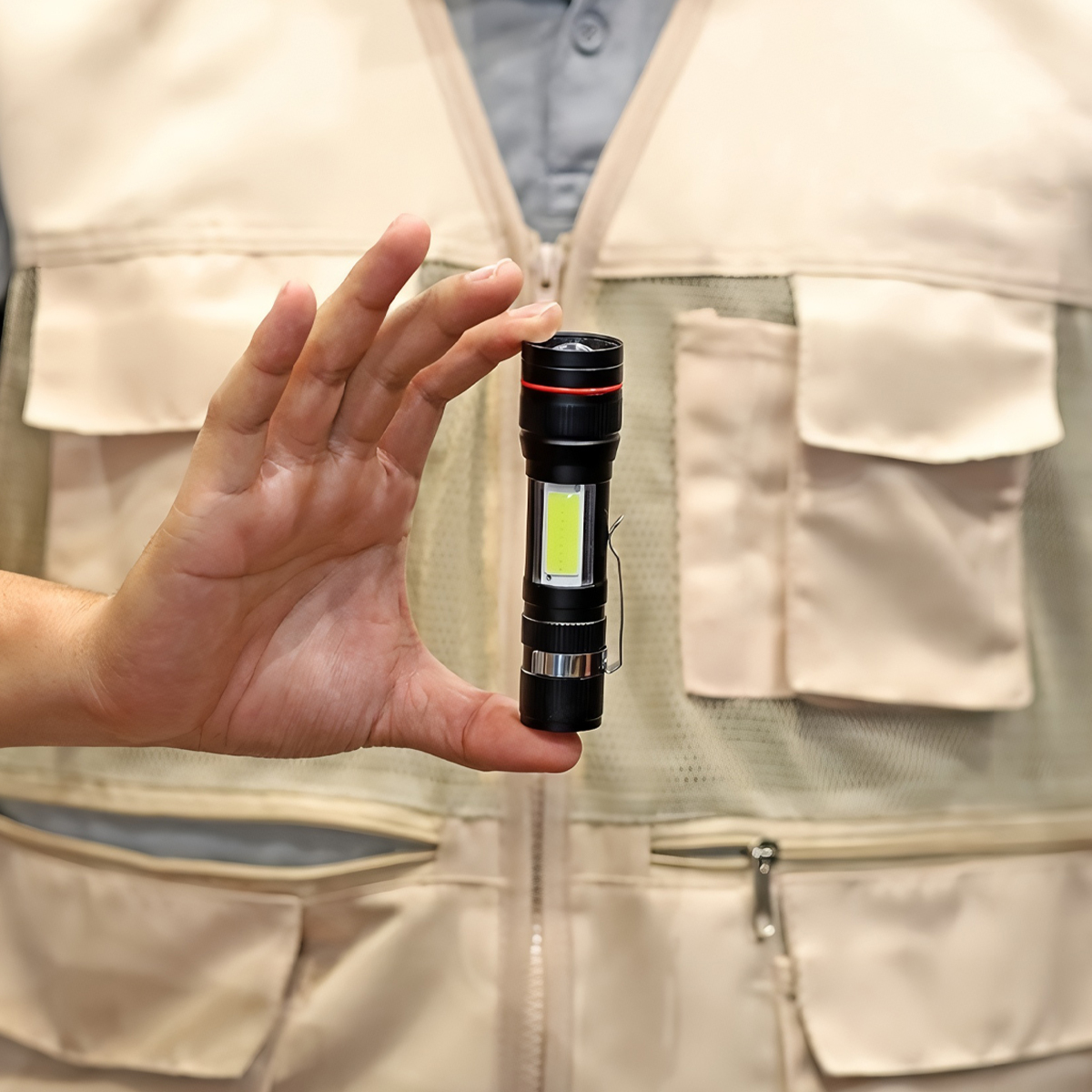 Vultura VTR-FL2401 Đèn Pin Sạc Cắm Trại 200 Lumen