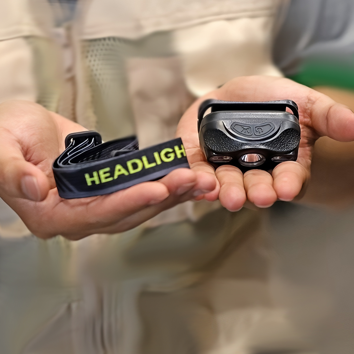 Vultura VTR-HL2401 Đèn Đeo Trán Cắm Trại Pin Sạc Cảm Biến Vẫy Tay 100 Lumen