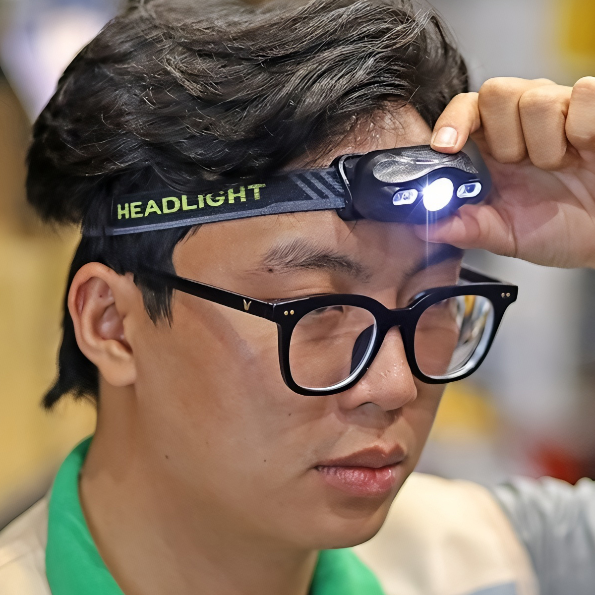 Vultura VTR-HL2401 Đèn Đeo Trán Cắm Trại Pin Sạc Cảm Biến Vẫy Tay 100 Lumen