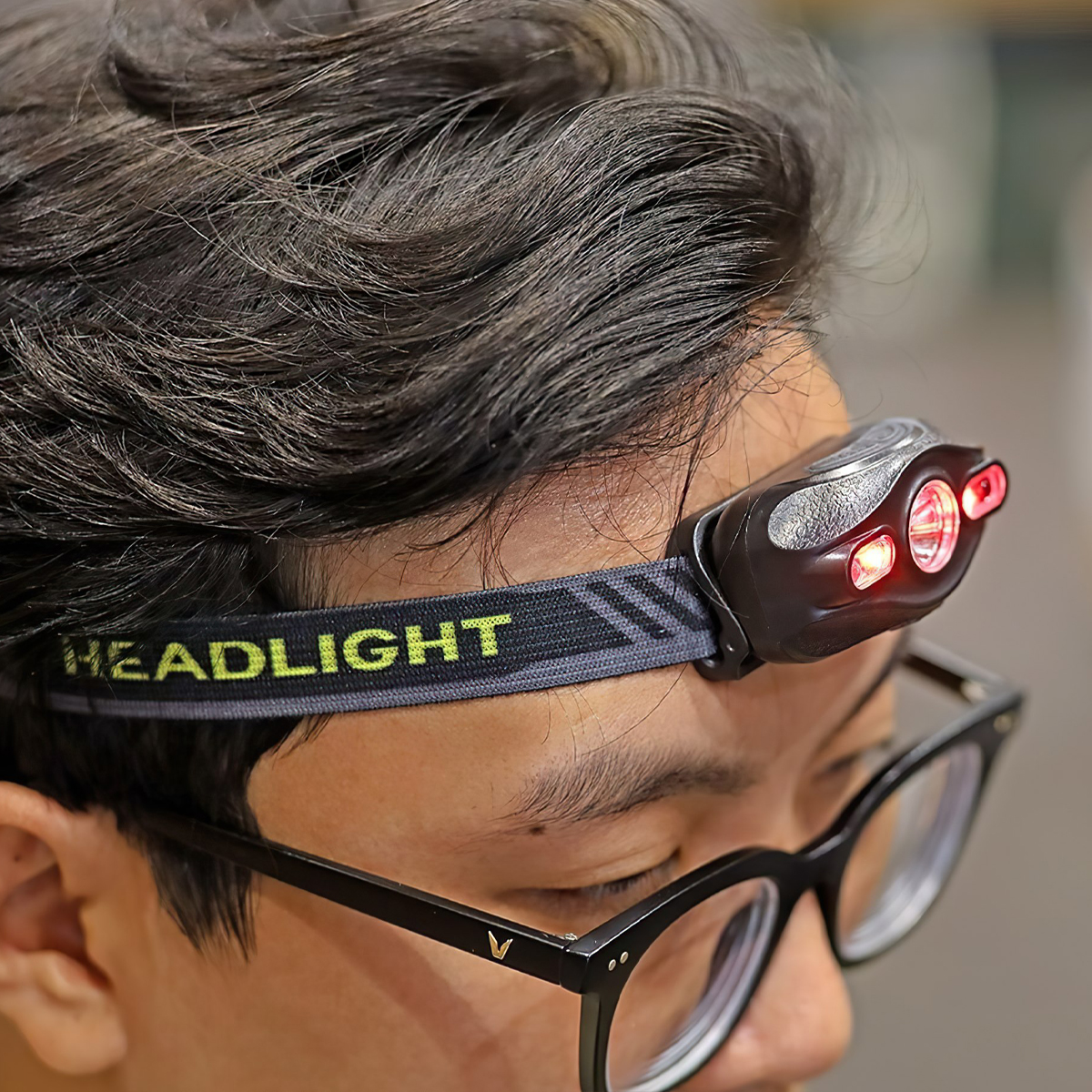 Vultura VTR-HL2401 Đèn Đeo Trán Cắm Trại Pin Sạc Cảm Biến Vẫy Tay 100 Lumen