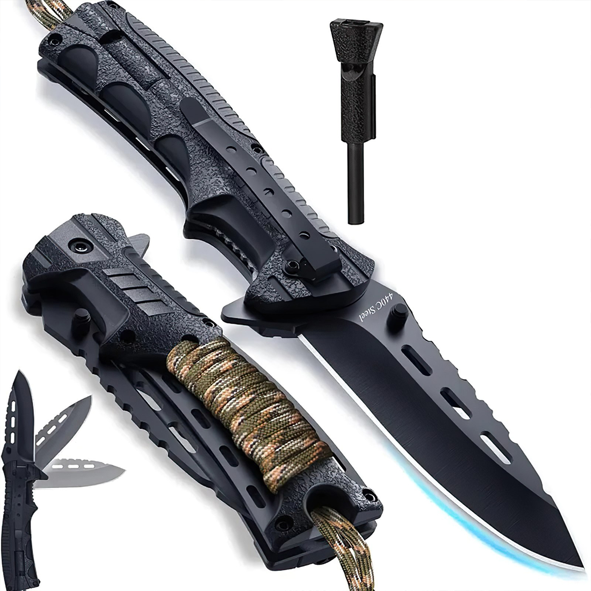 Vultura VTR-KN2401 Dao Xếp Sinh Tồn Đa Năng Cắm Trại