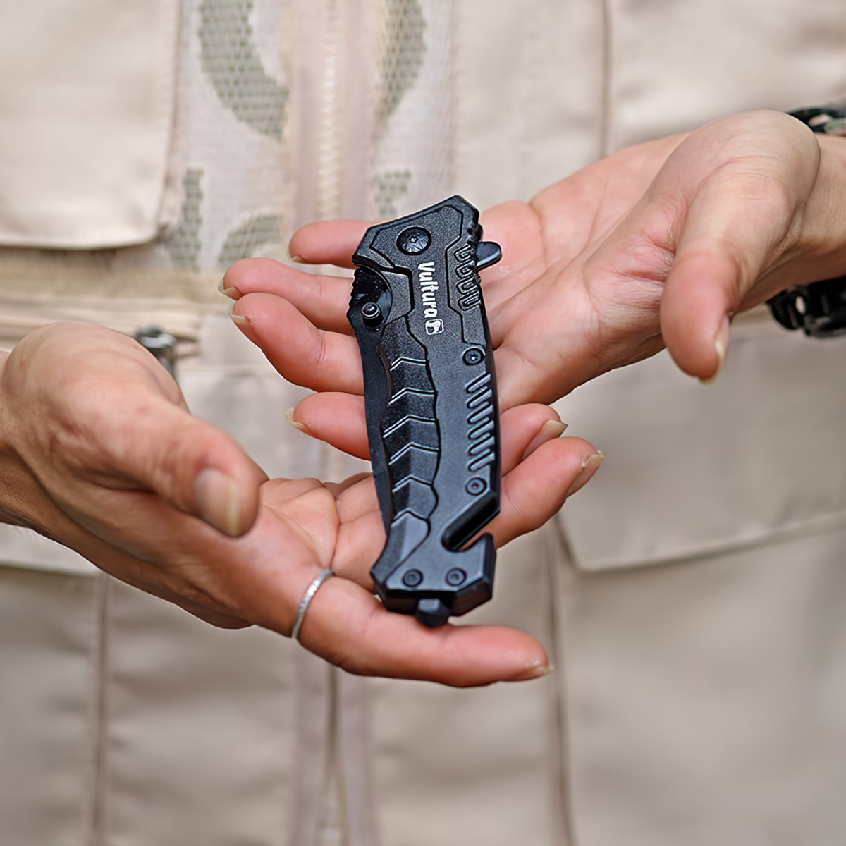 Vultura VTR-KN2402 Dao Xếp Cắm Trại Đa Năng