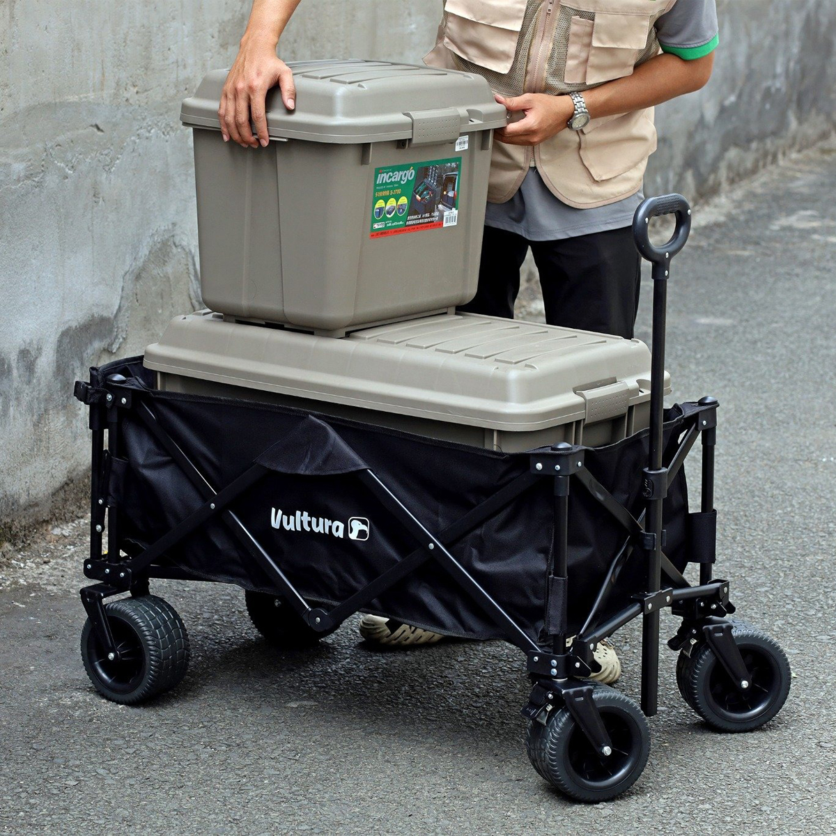 Vultura VTR-WG2401 Xe Kéo Cắm Trại 220L Có Chức Năng Mở Rộng