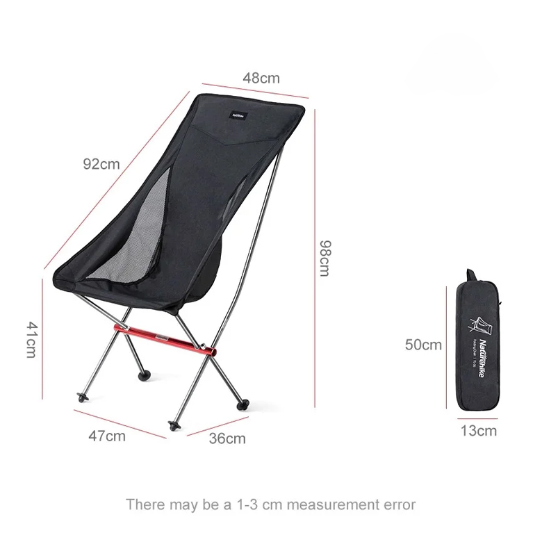 Naturehike NH18Y060-Z Ghế xếp cắm trại Ultralight Aluminium YL06