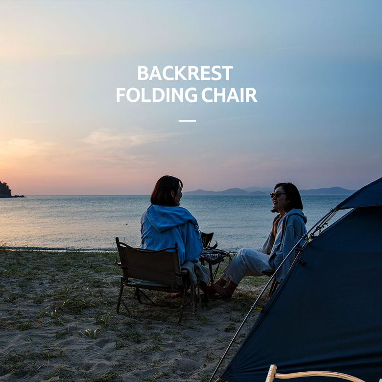 Naturehike NH19Y002-D Ghế Xếp Cắm Trại Tựa Lưng Khung Vân Gỗ Portable Outdoor