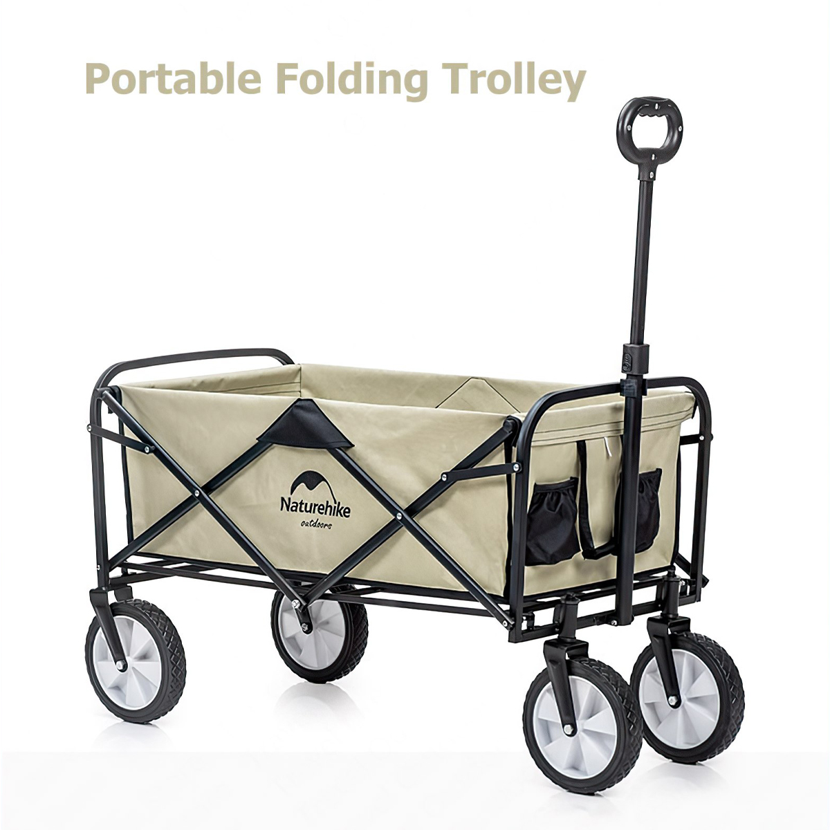 NatureHike NH19PJ001 Xe Đẩy Gấp Gọn Cắm Trại Du Lịch, Dã Ngoại – Bánh Nhỏ Folding Trolley