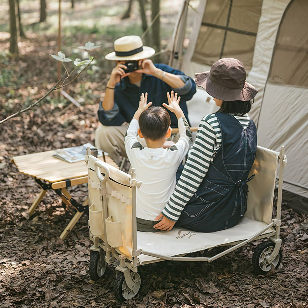 Naturehike CNH22JU014 Xe Đẩy Hàng Cắm Trại Đa Năng TC07 Multifunctional Folding Cart