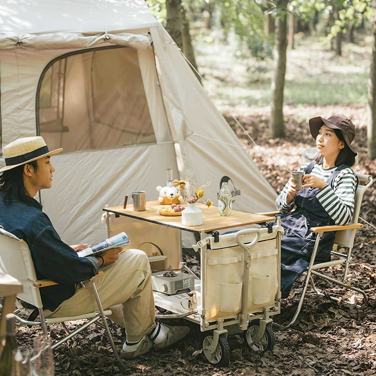 Naturehike CNH22JU014 Xe Đẩy Hàng Cắm Trại Đa Năng TC07 Multifunctional Folding Cart