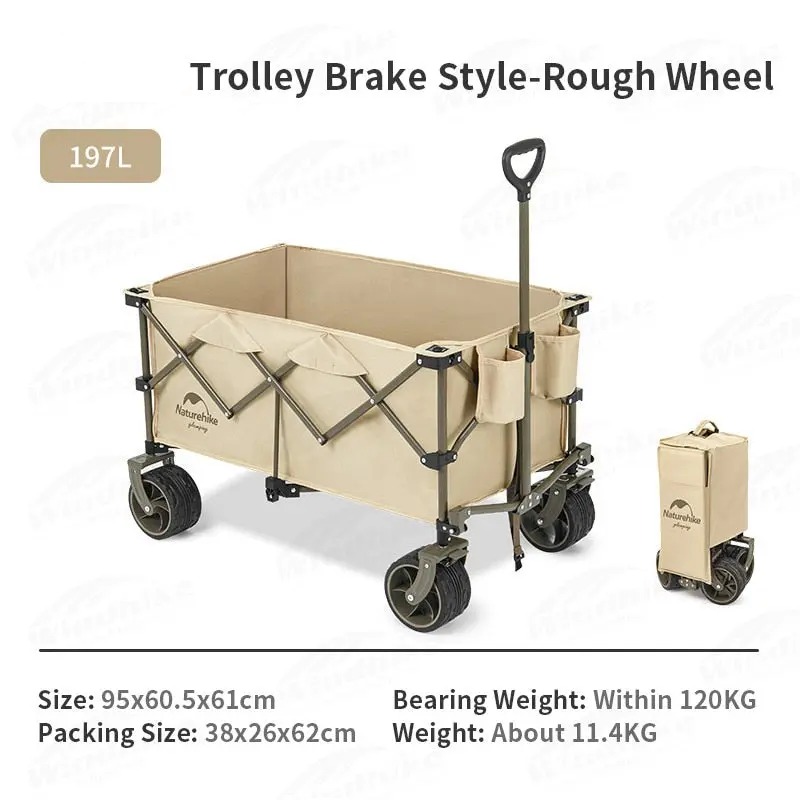 Naturehike TC02 NH20PJ005 Xe đẩy hàng đa năng cắm trại