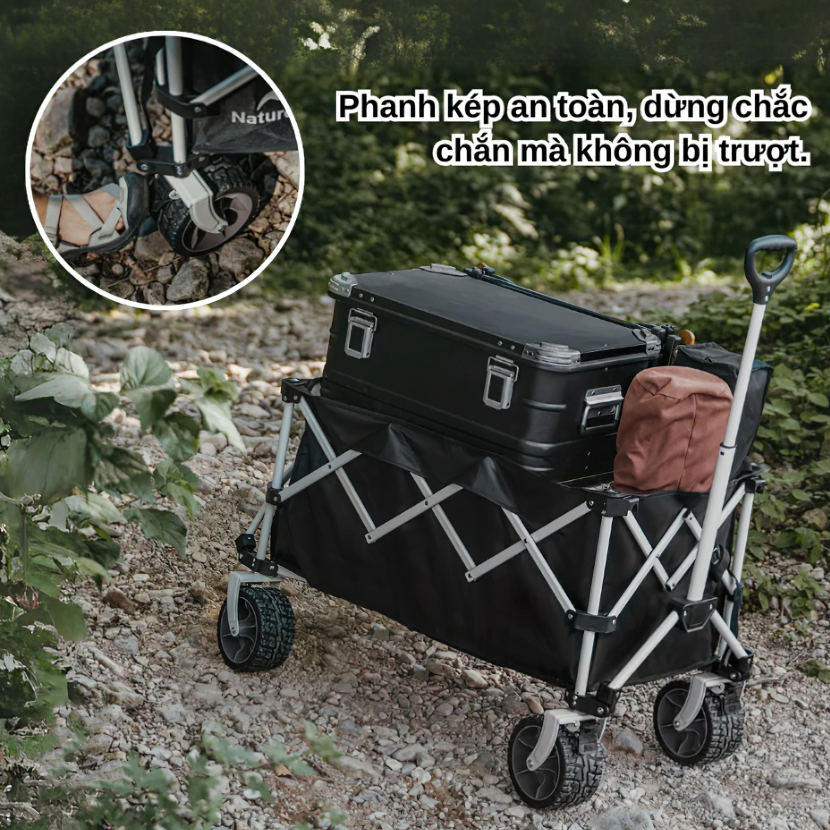Naturehike Xe Kéo Cắm Trại Gấp Gọn Rubik’s Cube CNK2450JJ017