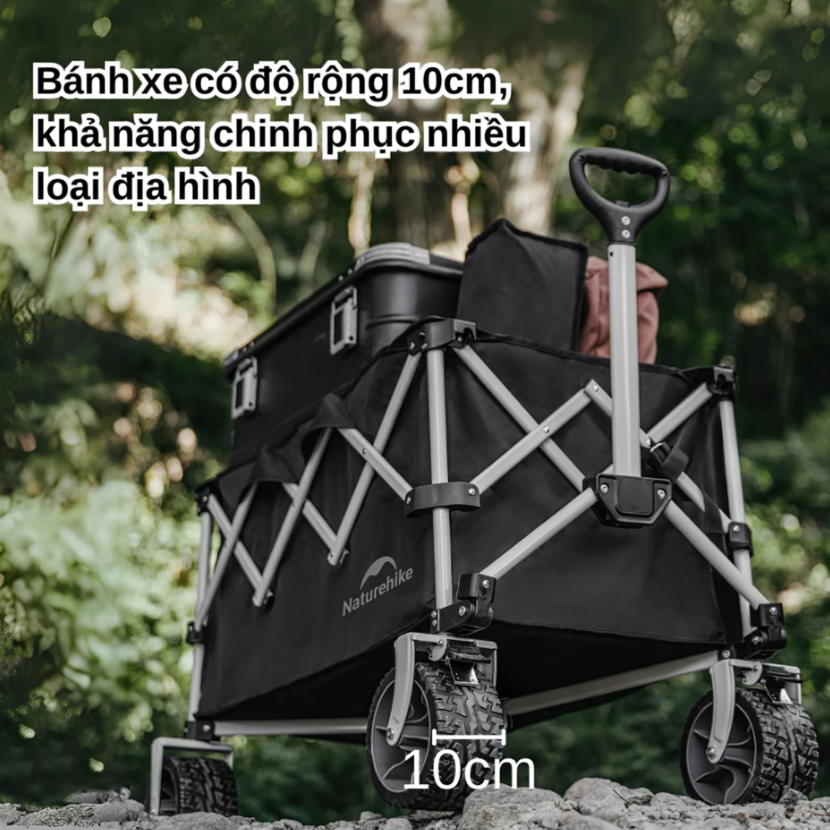 Naturehike Xe Kéo Cắm Trại Gấp Gọn Rubik’s Cube CNK2450JJ017