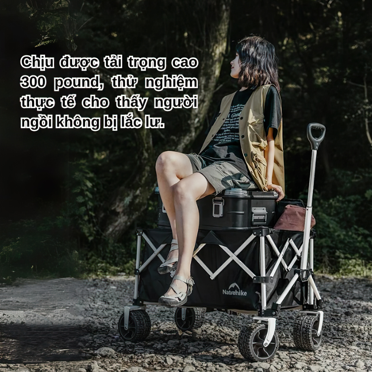 Naturehike Xe Kéo Cắm Trại Gấp Gọn Rubik’s Cube CNK2450JJ017