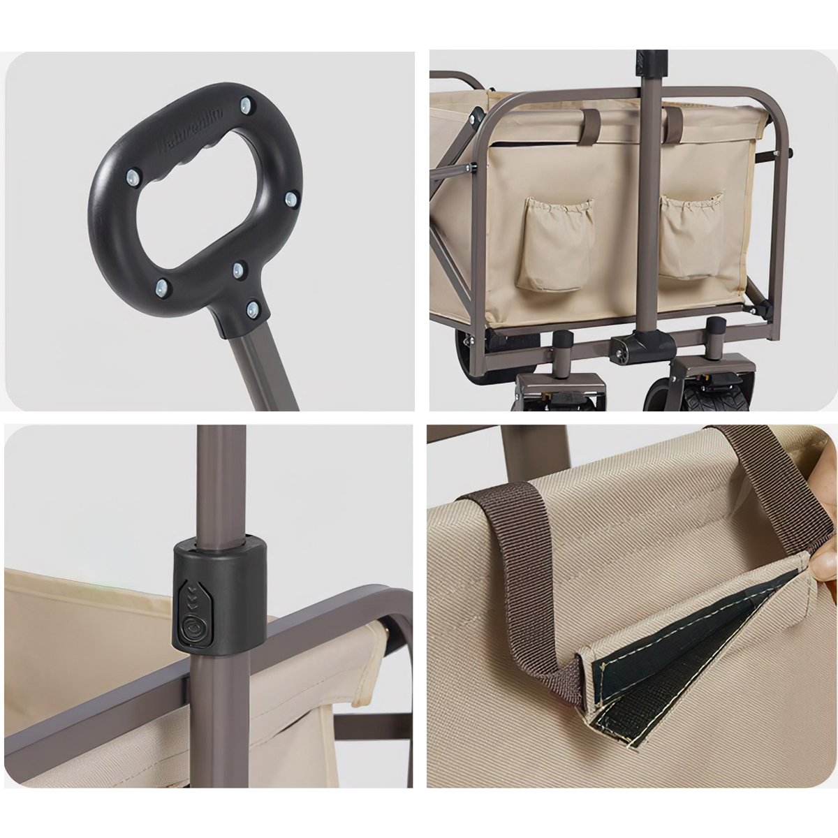 Naturehike NH19PJ001 Xe Kéo Đồ Đa Năng – Bánh lớn Cắm Trại Folding Trolley