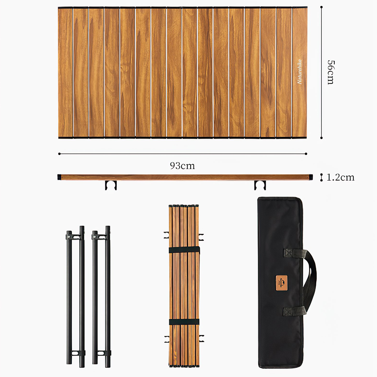 Naturehike NH20PJ009 Xe Kéo Đồ Dùng Cắm Trại Gấp Siêu Gọn Folding Trolley