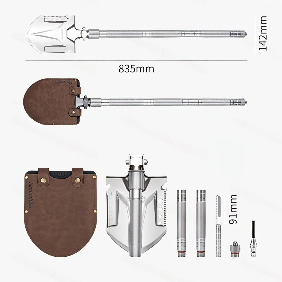 Naturehike Xẻng Cầm Tay Đa Năng Cắm Trại ( Multifunctional outdoor shovel )