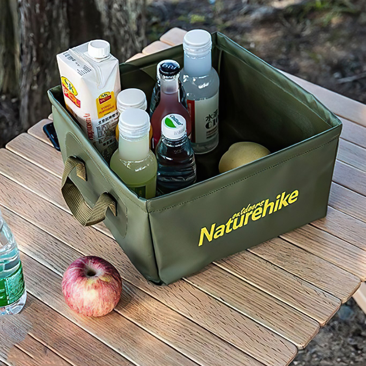 Xô Đựng Nước Xếp Gọn Hình Vuông Cắm Trại Naturehike