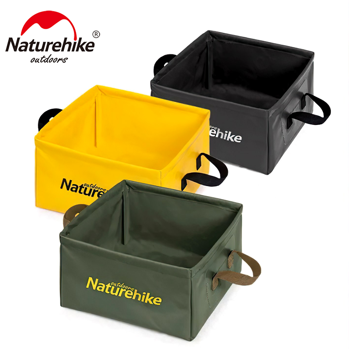 Xô Đựng Nước Xếp Gọn Hình Vuông Cắm Trại Naturehike