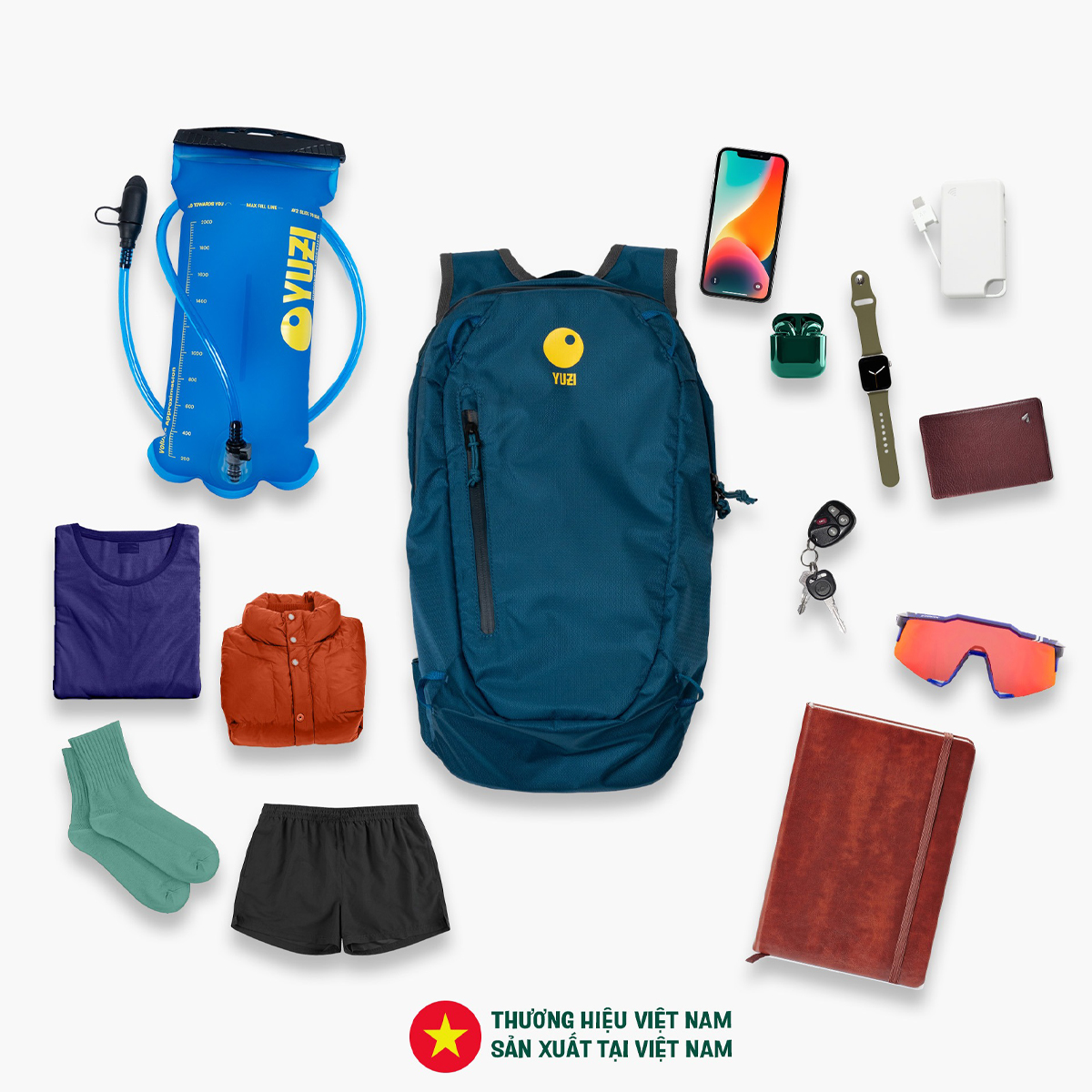 Yuzi Flexible YZ12 Balo leo núi trekking dung tích 12 lít Việt Nam