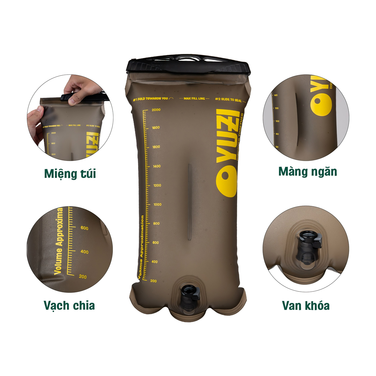 Yuzi Fresh Túi Đựng Nước Cắm Trại