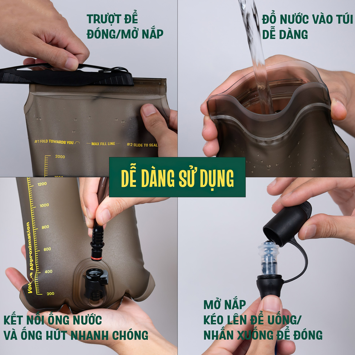 Yuzi Fresh Túi Đựng Nước Cắm Trại