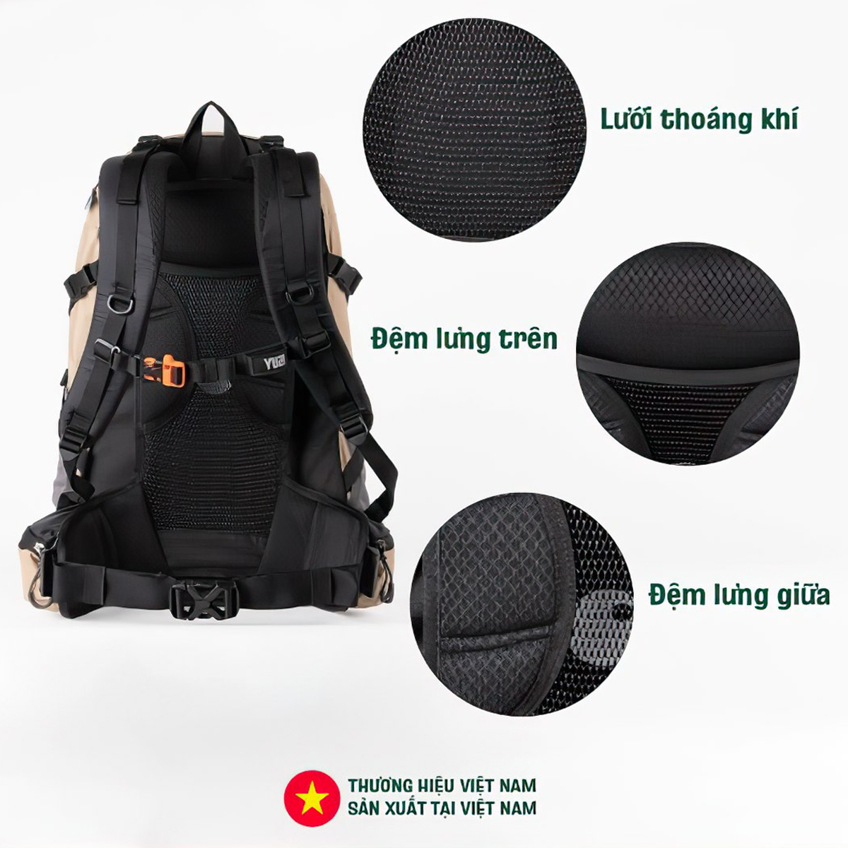 Yuzi - Usual 40L Balo Leo Núi Cắm Trại 40L Trợ Lực Kháng Nước