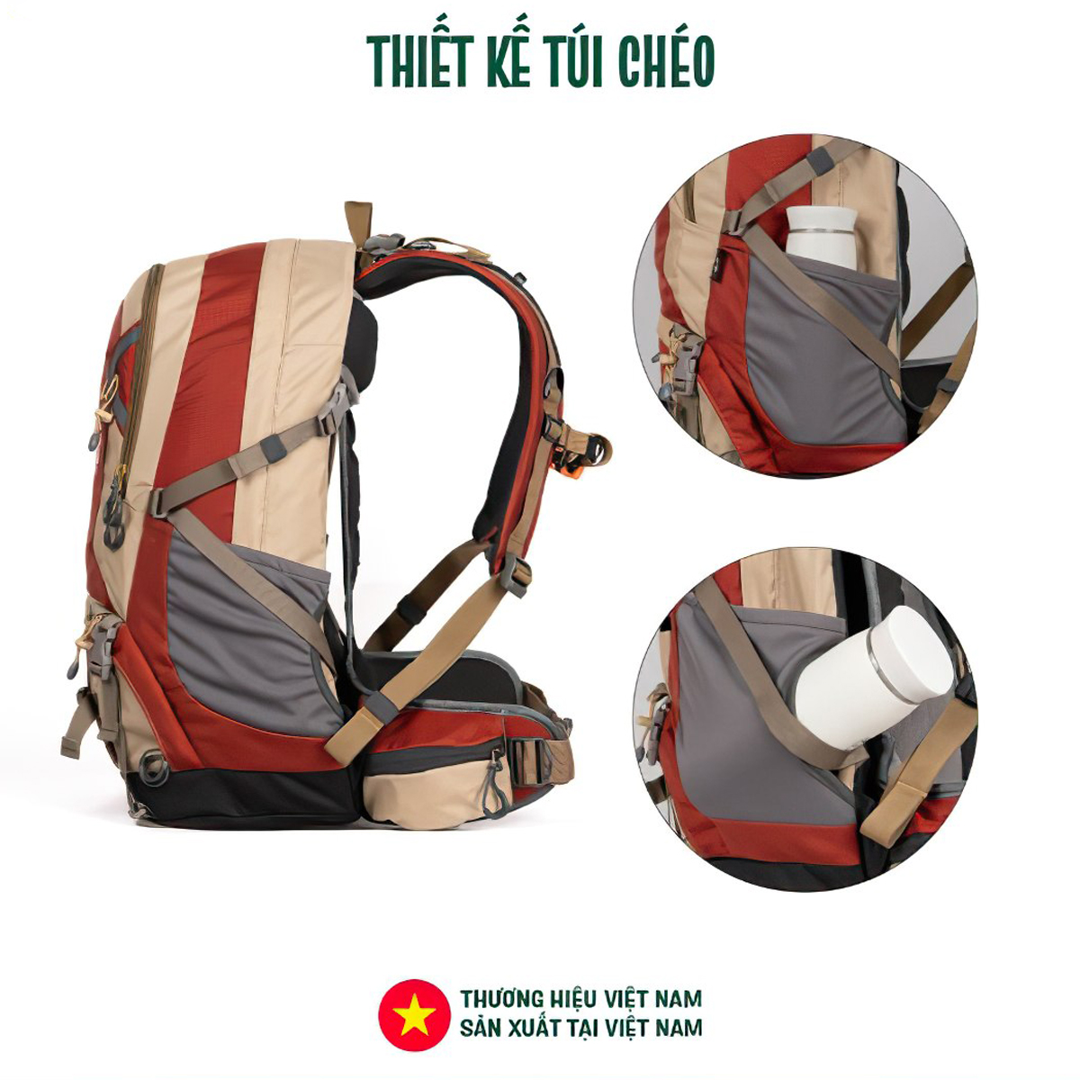 Yuzi - Usual 40L Balo Leo Núi Cắm Trại 40L Trợ Lực Kháng Nước