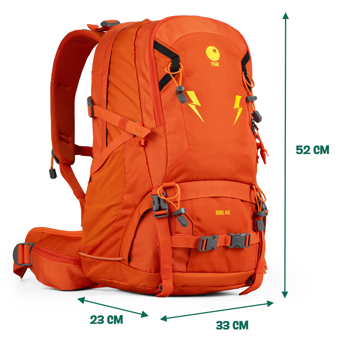 YUZI- Usual 40L Balo Leo Núi Dã Ngoại 40 Lít Trợ Lực Kháng Nước – Version 2