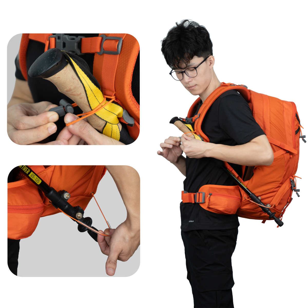 YUZI- Usual 40L Balo Leo Núi Dã Ngoại 40 Lít Trợ Lực Kháng Nước – Version 2