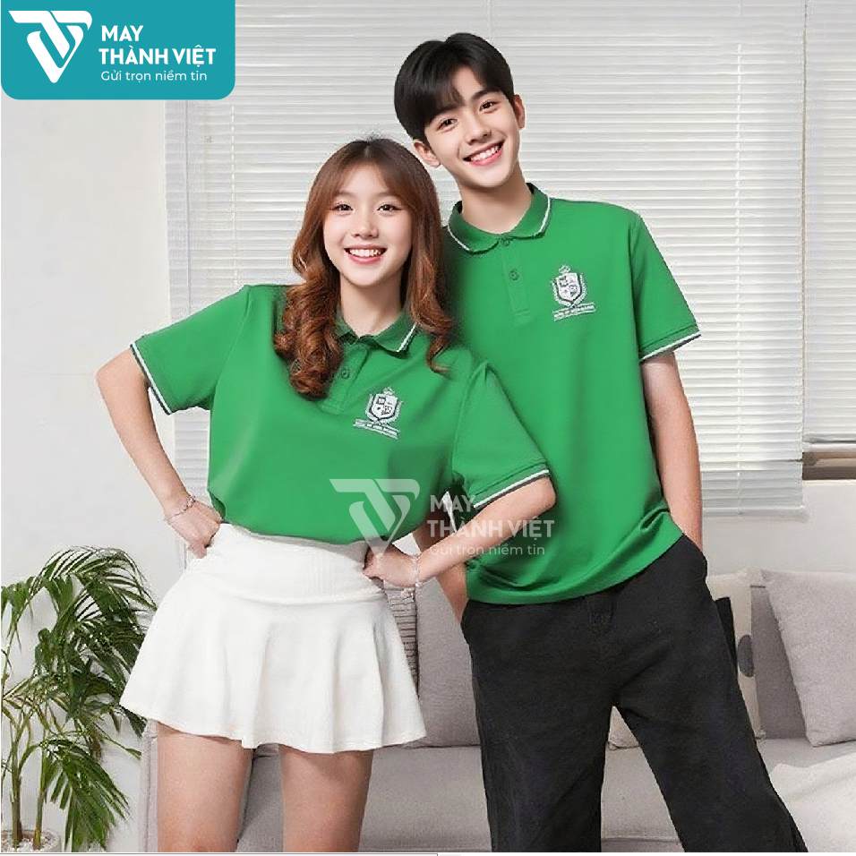 áo lớp màu xanh két