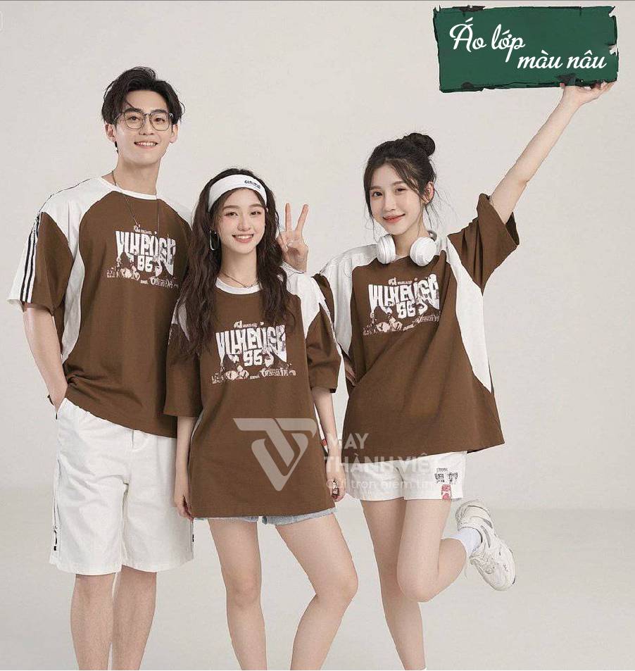 áo lớp polo màu nâu