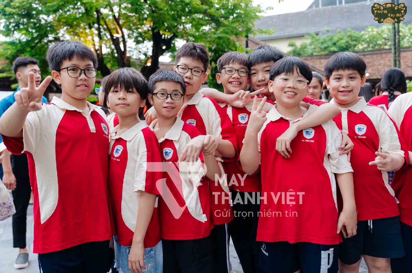 Áo lớp polo mix