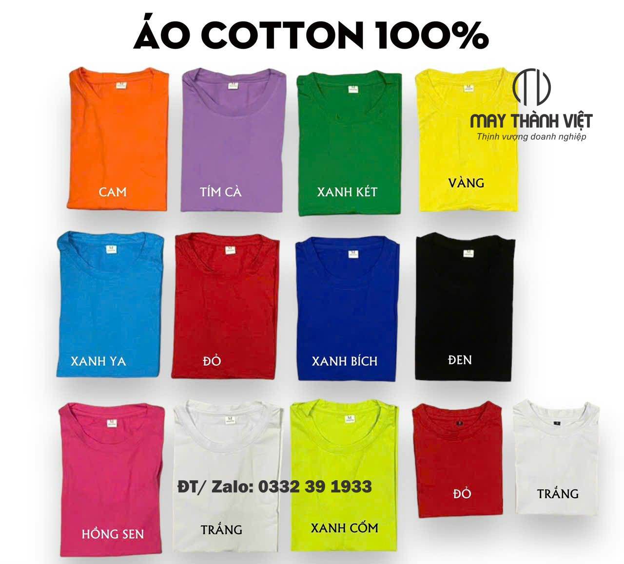 áo thun trơn cotton 4 chiều giá sỉ