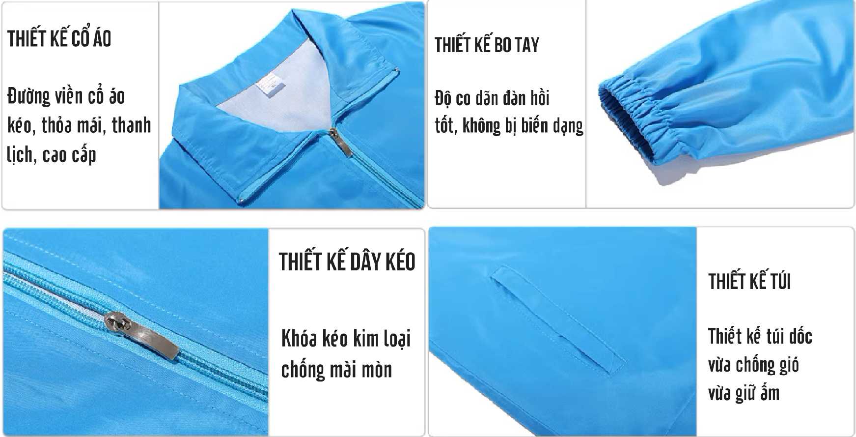 Công ty may áo gió giá rẻ