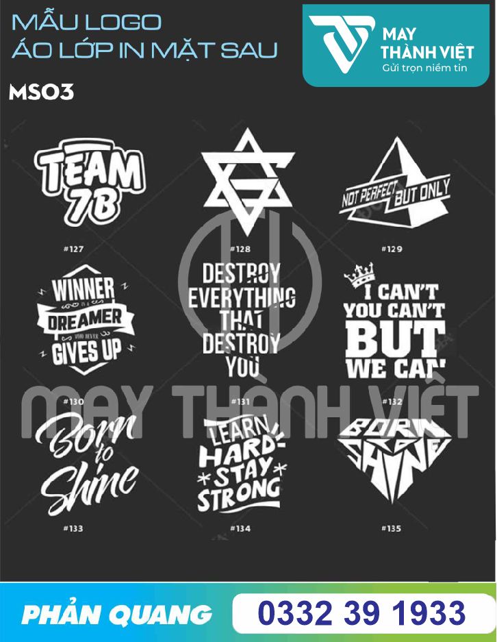 logo thiết kế áo lớp 3