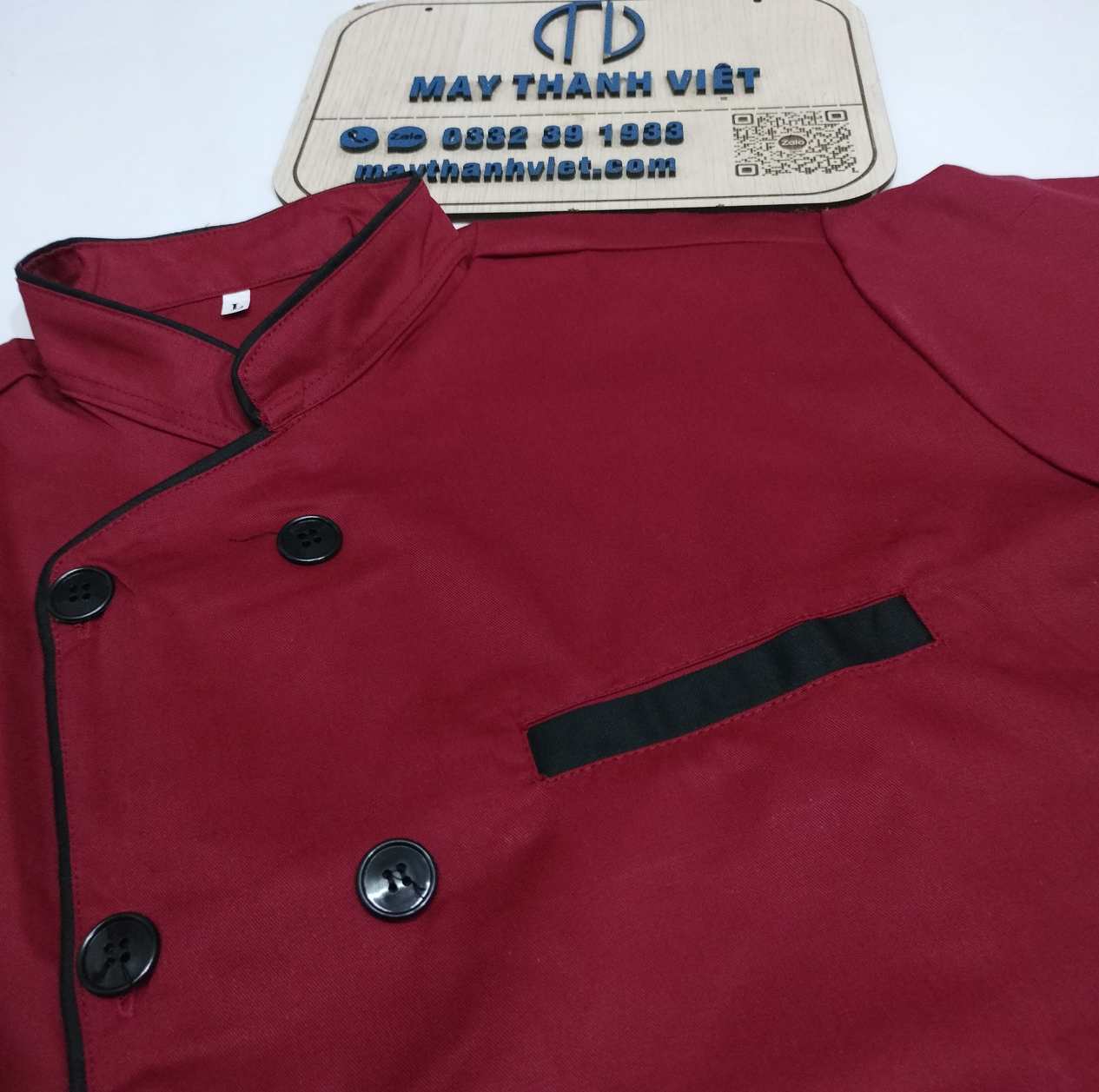 mẫu áo đầu bếp nữ