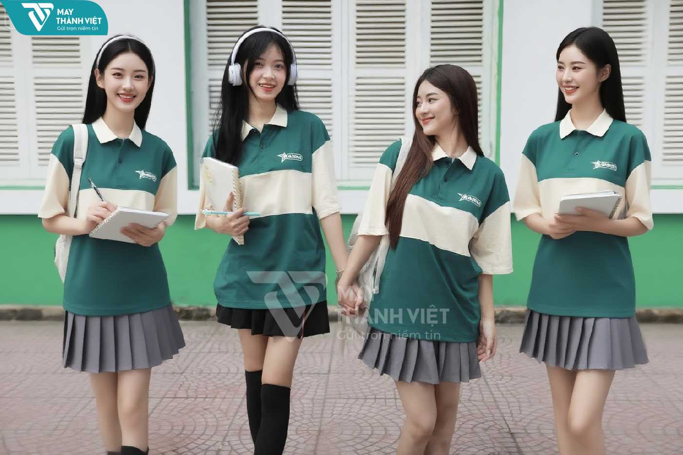 mẫu áo lớp có cổ