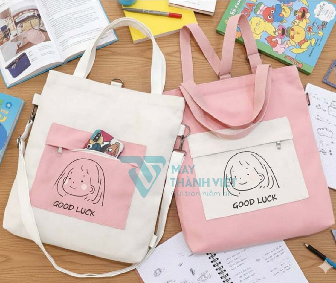 túi đeo chéo canvas