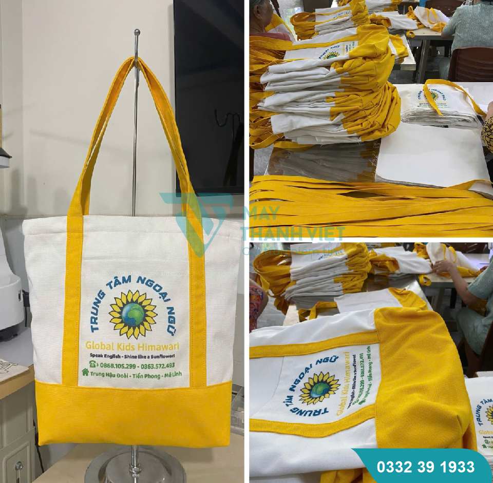 Túi vải canvas trung tâm tiếng Anh