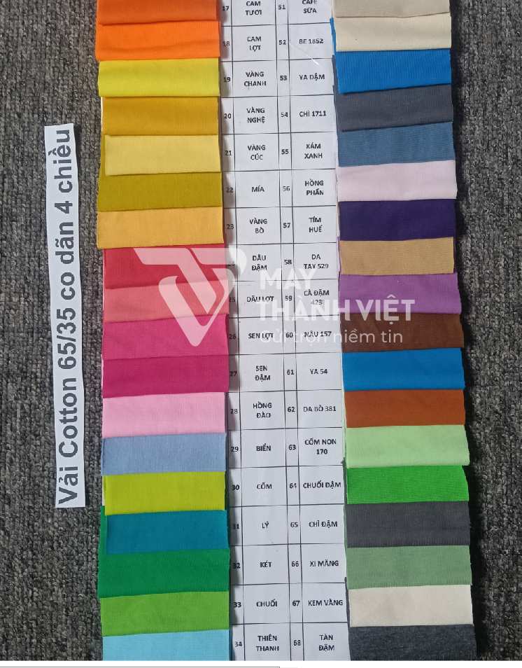 vải làm áo lớp